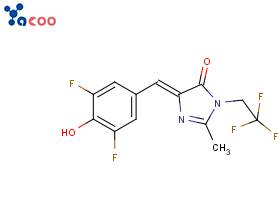 China (5Z)-5-[(3,5-difluoro-4-hydroxyphenyl)methylidene]-2-methyl-3-(2,2,2-trifluoroethyl)imidazol-4-one  CAS 1539318-36-9 Manufacturer,Supplier