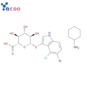 5-Bromo-4-chloro-3-indolyl β-D-glucuronide cyclohexylammonium salt