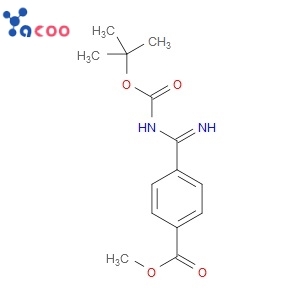 methyl 4-(N-(tert-butoxycarbonyl)carbamimidoyl)benzoate