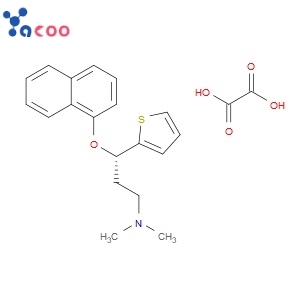 S-(+)-N,N-Dimethyl-3-(1-naphthoxy)-3-(2-thienyl)-1-propylamine oxalate