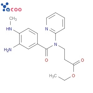 China 3-[(3-AMINO-4-METHYLAMINO-BENZOYL)-PYRIDIN-2-YL-AMINO]-PROPIONIC ACID ETHYL ESTER  CAS212322-56-0 Manufacturer,Supplier