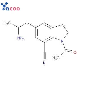 China 1-Acetyl-5-(2-aminopropyl)-2,3-dihydro-1H-indole-7-carbonitrile  CAS175837-01-1 Manufacturer,Supplier