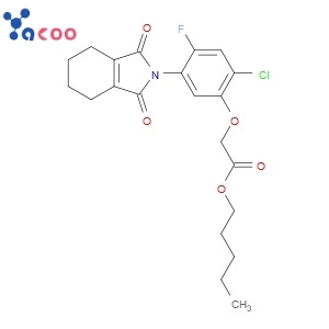Pentyl-[2-chloro-5-(cyclohex-1-ene-1,2-dicarboxamido)-4-fluorophenoxy] acetate