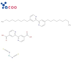 cis-Bis(isothiocyanato)(2,2′-bipyridyl-4,4′-dicarboxylato)(4,4′-di-nonyl-2′-bipyridyl)ruthenium(II)