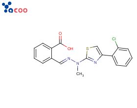 China (E)-2-((2-(4-(2-chlorophenyl)thiazol-2-yl)-2-methylhydrazinylidene)methyl)benzoic acid Manufacturer,Supplier