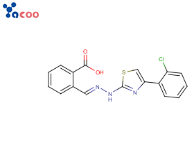 China 2-[(E)-[2-[4-(2-chlorophenyl)-2-thiazolyl]hydrazinylidene]methyl]Benzoic acid Manufacturer,Supplier